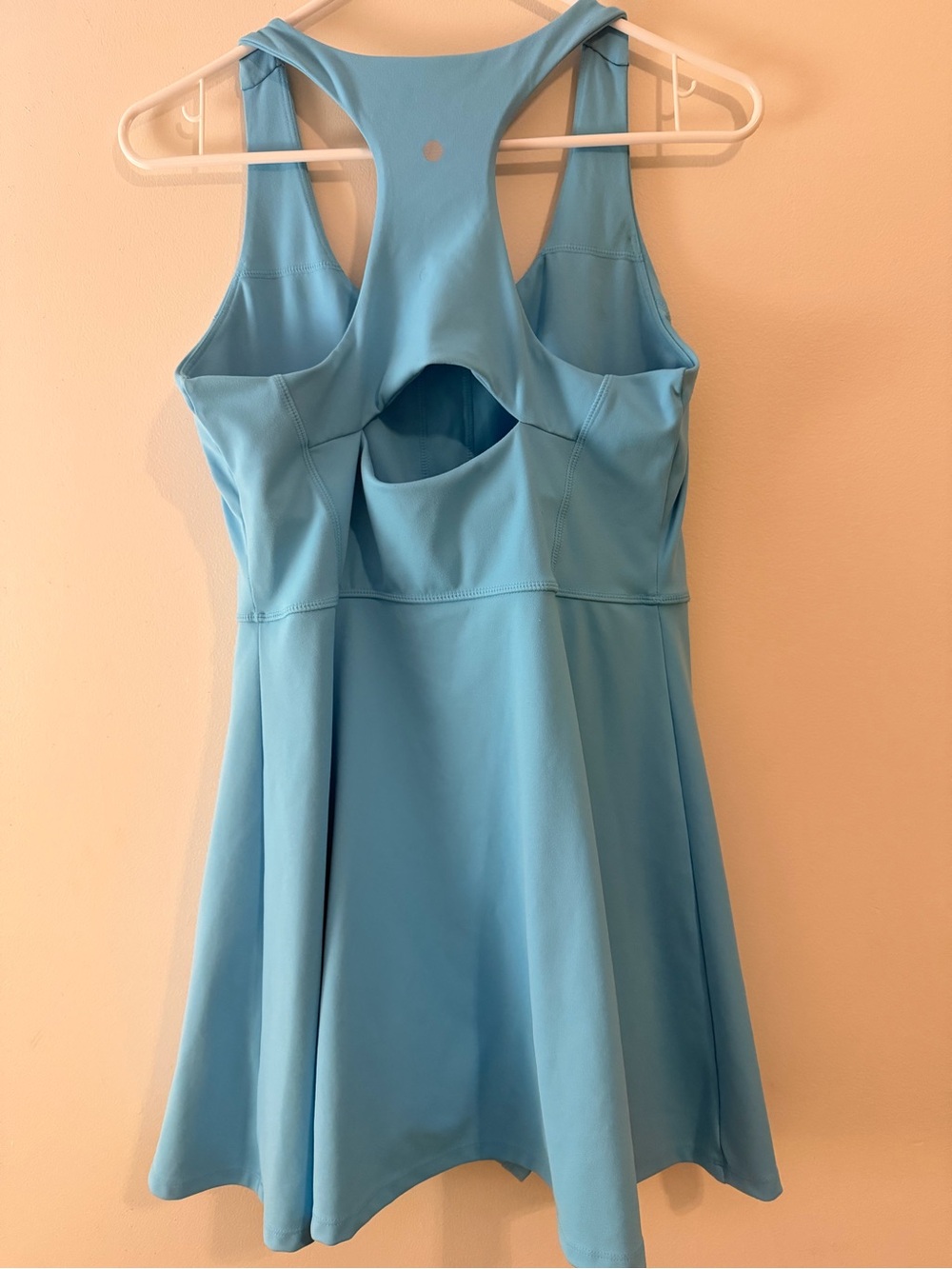 Light Blue Athletic Tank Dress - Picture 2 of 6